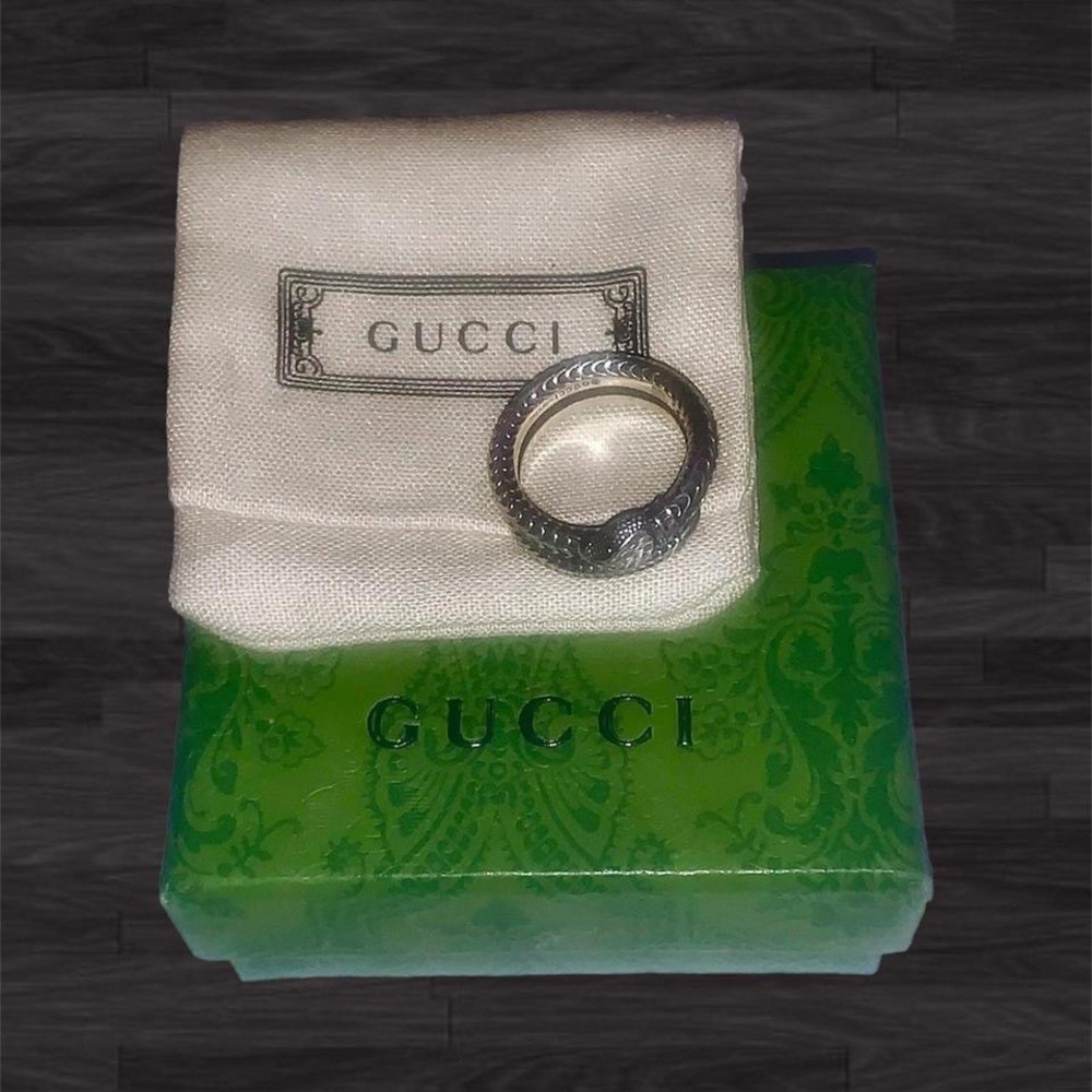 Gucci Garden Silver Snake Ring